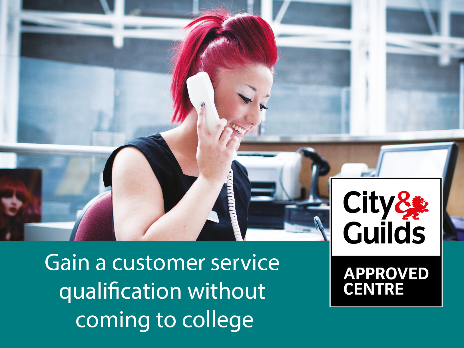 Gain a customer service qualification without coming to college