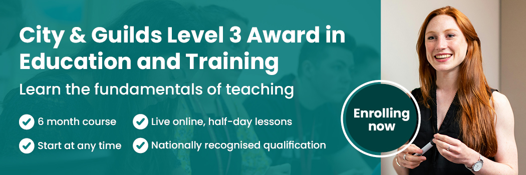 Level 3 Award in Education and Training 