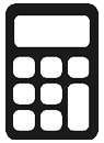 Black Calculator Icon