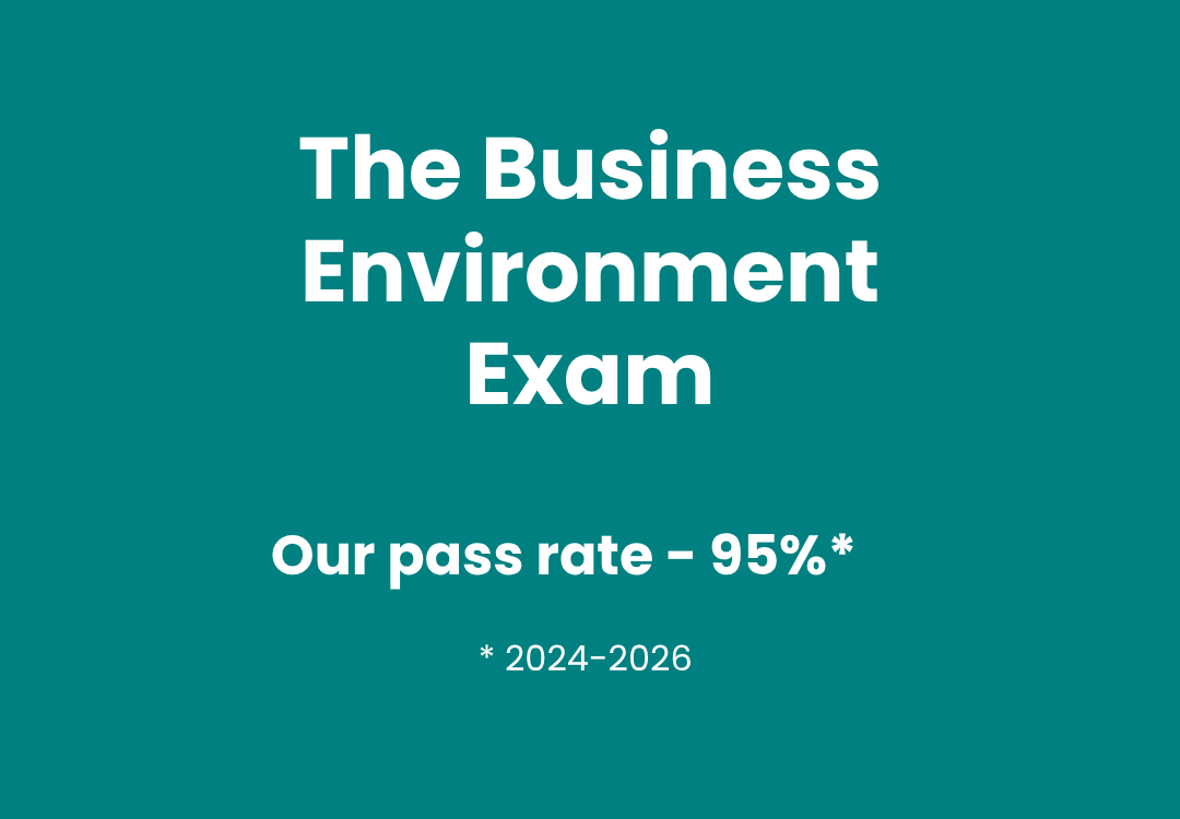 AAT The Business Environment Exam pass rates