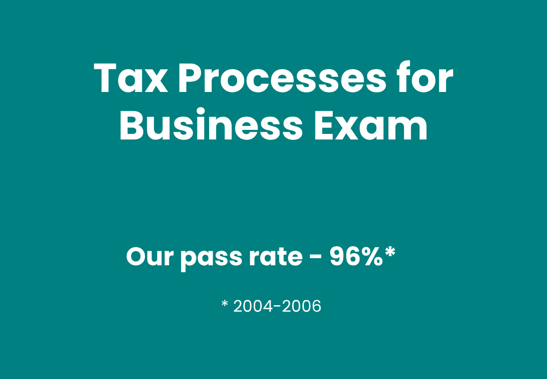 AAT Tax Processes for Business Exam pass rates