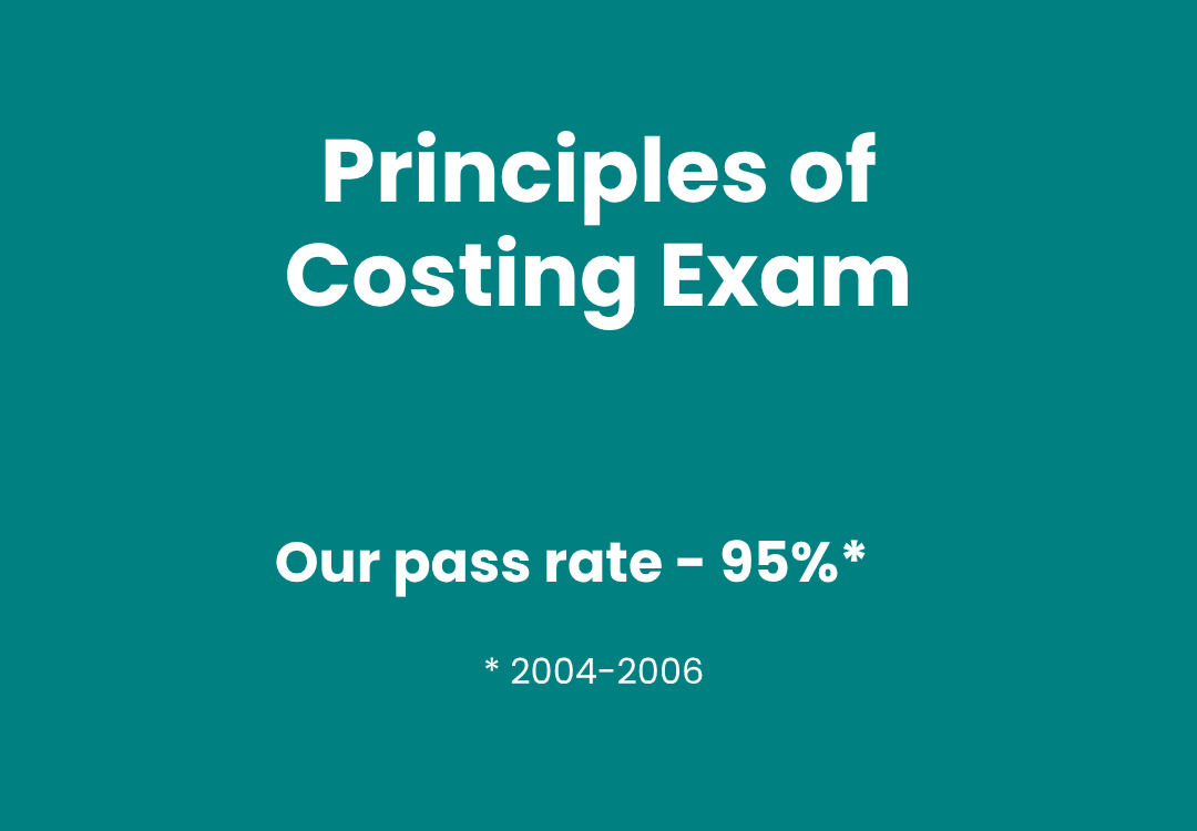 AAT Principles of Costing Exam pass rates